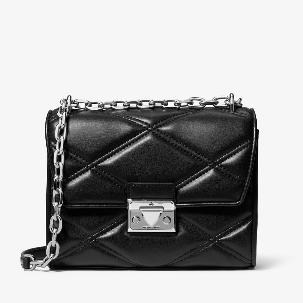 NWT Michael Kors Serena Small Quilted Crossbody Bag - Picture 4 of 4